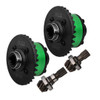 GPM Medium Carbon Steel + Alum Alloy Front & Rear Differential Green for X-Maxx