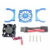 GPM Racing Aluminum Motor Heatsink Blue w/ Cooling Fan : Traxxas E-Revo VXL 2.0