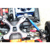 GPM Aluminum Rear Tie Rods w/ Stabilizer Black for Traxxas Ford GT 4-Tec 2.0/3.0