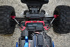 GPM Aluminum Front & Rear Tie Rods w/ Stabilizer Red : Traxxas Hoss 4x4 VXL