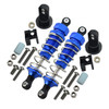 GPM Alum Front Adjustable Spring Shocks (70mm) & Protector Mount Blue for Tamiya Lunch Box