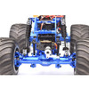 GPM Front & Rear Suspension Travel Limit Straps Red for Losi 1/18 Mini LMT