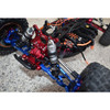 GPM Alum Front Gear Box + Front Lower Suspension Mount Red : Losi Lasernut U4