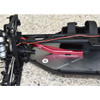 GPM Racing Aluminum Rear Chassis Brace Red : Losi 1/10 Lasernut U4