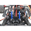 GPM Aluminum + Stainless Steel Front+Rear Body Post Silver : ARRMA 1/7 Fireteam