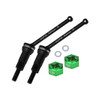 GPM Medium Carbon Steel Rear CVD Drive Shafts (40mm) w/Wheel Hex Green for Mojave Grom