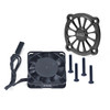 GPM Alum Motor Heatsink w/Metal Frame Cooling Fan Black for Arrma 1/10 Gorgon
