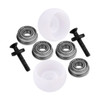 GPM Upgrades Side Wheel Replacement Lean Bar Wheel Set White for 1/4 Promoto-MX