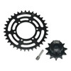 GPM Medium Carbon Steel Hub Chain Sprocket Set (35T/11T) for Losi 1/4 Promoto-MX