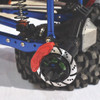 GPM Racing Aluminum Hex w/ Brake Disk Silver / Orange : Axial 1/10 RBX10 Ryft