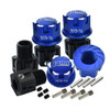 GPM Alum 7075-T6 Hex Adapters (+6.5mm) & Wheel Lock Blue for Sledge/E-Revo/Maxx