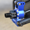 GPM Alum 7075-T6 Hex Adapters (+6.5mm) & Wheel Lock Blue for Sledge/E-Revo/Maxx