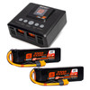 Spektrum Smart Powerstage Air Bundle: G2 2200mAh 4S 50C LiPo IC3 (2) & S250 Charger