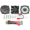 GPM Aluminum Motor Heatsink with Cooling Fan Black : Unlimited Desert Racer