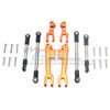 GPM Alum Front & Rear Sway Bar Orange & Stainless Steel Linkage : Unlimited D.R