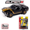 Auto World Super III 1970 Ford Mustang (Black) HO Scale Slot Car