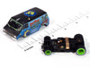 Auto World 4Gear 1977 Dodge Van Rat Fink Flat (Flat Black & Blue) HO Slot Car