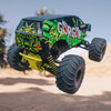 ARRMA 1/10 GORGON 4X2 MEGA 550 Brushed Monster Truck RTR w/ Battery & Charger Yellow