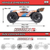 ARRMA ARA8608V6T1 1/8 KRATON 6S 4X4 RTR Brushless Speed Truck, Blue/Orange