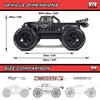 ARRMA ARA8611V6T2 1/8 NOTORIOUS 6S 4X4 RTR Brushless Stunt Truck, Blue