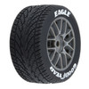 ARRMA PRO1028310 1/12 Goodyear Eagle Wet Tire F/R MTD Gray Wheels (4): Losi NASCAR
