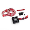 Yeah Racing KYFZ-025RD Aluminum Multi Angle Motor Mount Plate w/YA-0180 Fan for Kyosho Fazer D2 FZD2