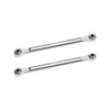 GPM Aluminum 7075-T6 Alloy Front Steering Toe Links Silver for Traxxas 1/16 Mini XRT