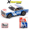 Auto World Xtraction 1972 BRE Datsun 510 Guest Car #68 (White & Blue) HO Slot Car