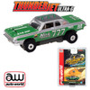 Auto World Thunderjet 1964 Dodge 330 Pro Stock (Green & Silver) HO Slot Car