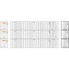 Athearn ATH17313 53' Stoughton Containers - Schneider # 2 (3-Pack) N Scale