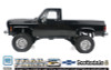RC4WD Trail Finder 2 "LWB" RTR w/Chevrolet K10 Scottsdale Hard Body Set Black
