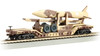 Bachmann 18340 52' Center-Depressed Flat Car - Desert Camouflage w/ Missile HO Scale