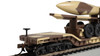 Bachmann 18340 52' Center-Depressed Flat Car - Desert Camouflage w/ Missile HO Scale