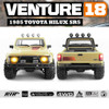 HPI 161253 1/18 Venture18 Brushed 1985 Toyota Hilux SR5 4WD RTR Creme Truck