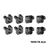 GPM Aluminum Alloy Front & Rear Upper Shock Mount Black for Losi 1/8 LMT 2.0