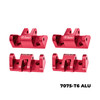 GPM Aluminum 7075-T6 Alloy Lower Shock Mount Red for Losi 1/8 LMT 2.0