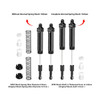 GPM Aluminum Front Or Rear Spring Shock 130 & 134mm Black for Losi 1/8 LMT 2.0