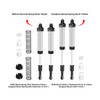 GPM Aluminum Front Or Rear Spring Shock 130 & 134mm Silver for Losi 1/8 LMT 2.0