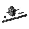 GPM Carbon Steel + Aluminum Centre Complete Differential Black for 1/16 Mini Slash