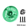 GPM Aluminum Fixed Spur Gear Mount Green for 1/6 Traxxas Pro Scale Sand Car