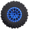 NHX RC 1.2" Crawler Tires w/ Alum Beadlock Wheel (4) for 1/18 TRX-4M Super Soft -Blue