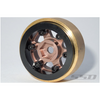 SSD RC SSD00426 1.0" Aluminum / Brass Slot Beadlock Wheels (2)
