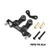 GPM 7075-T6 Aluminum Steering Assembly Black for Tamiya 1/10 DT-04