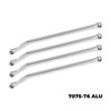 GPM 7075-T6 Alloy Aluminum Lower Link Bar Set Silver for Vanquish 1/10 H10 Optic