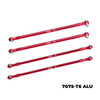 GPM 7075-T6 Alloy Aluminum Upper Link Bar Set Red for Vanquish 1/10 H10 Optic