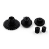 Yeah Racing KYMC-006BK Nylon Carbon Fiber Gearbox Gears for Kyosho 1/8 Motorcycle