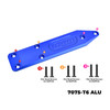 GPM Alum Rear Chassis Skid Plate Brace Thick 5mm Blue for 1/8 NOTORIOUS 6S V6