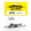 Yeah Racing TATT-089SP Spring Steel Front Double Joint Universal Shaft 2pcs for Tamiya TT02 SRX