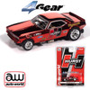 Auto World 4Gear 1970 Plymouth Barracuda Drag Hurst Shifters Red HO Slot Car