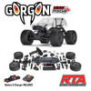 ARRMA ARA3230SKT2 1/10 GORGON 4X2 MEGA 550 Brushed Monster Truck Kit w/Battery & Charger